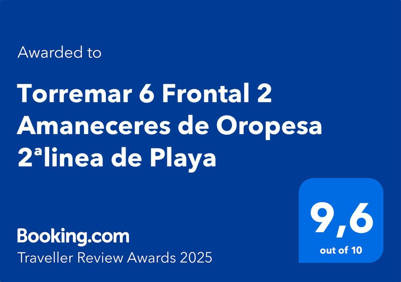Appartamento Torremar 6 Frontal 2 Amaneceres De Oropesa 2ªlinea De Playa Oropesa del Mar Esterno foto
